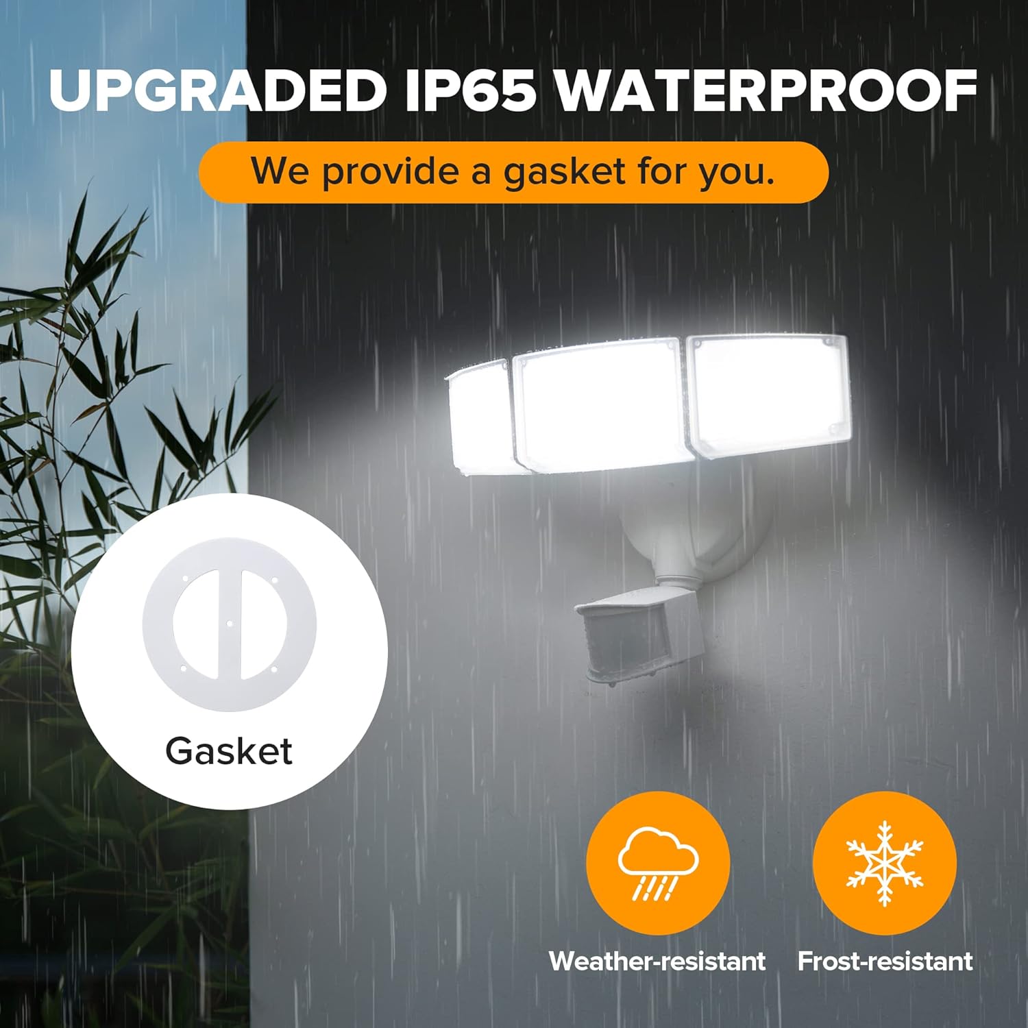 LUTEC 72W 7500LM LED Security Lights Motion Sensor Light Outdoor, 5000K ...
